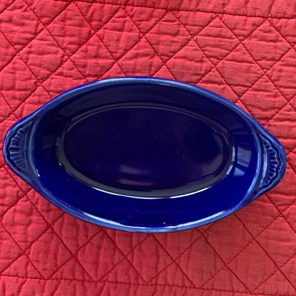 Lot Vintage Quimper Style Peint Main Bowl USA Cobalt Dish Alpine Mugs Postcard - Picture 6 of 8